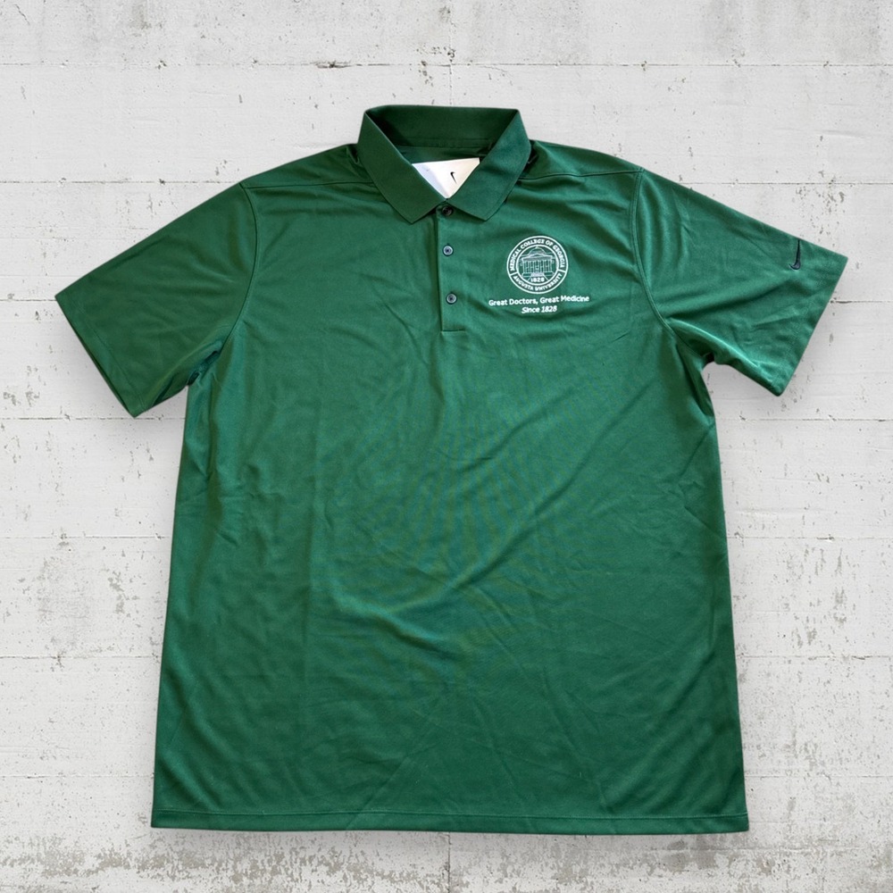 NWT Nike Mens XL Augusta Medical College of Georgia Polo Shirt Green Embroidered